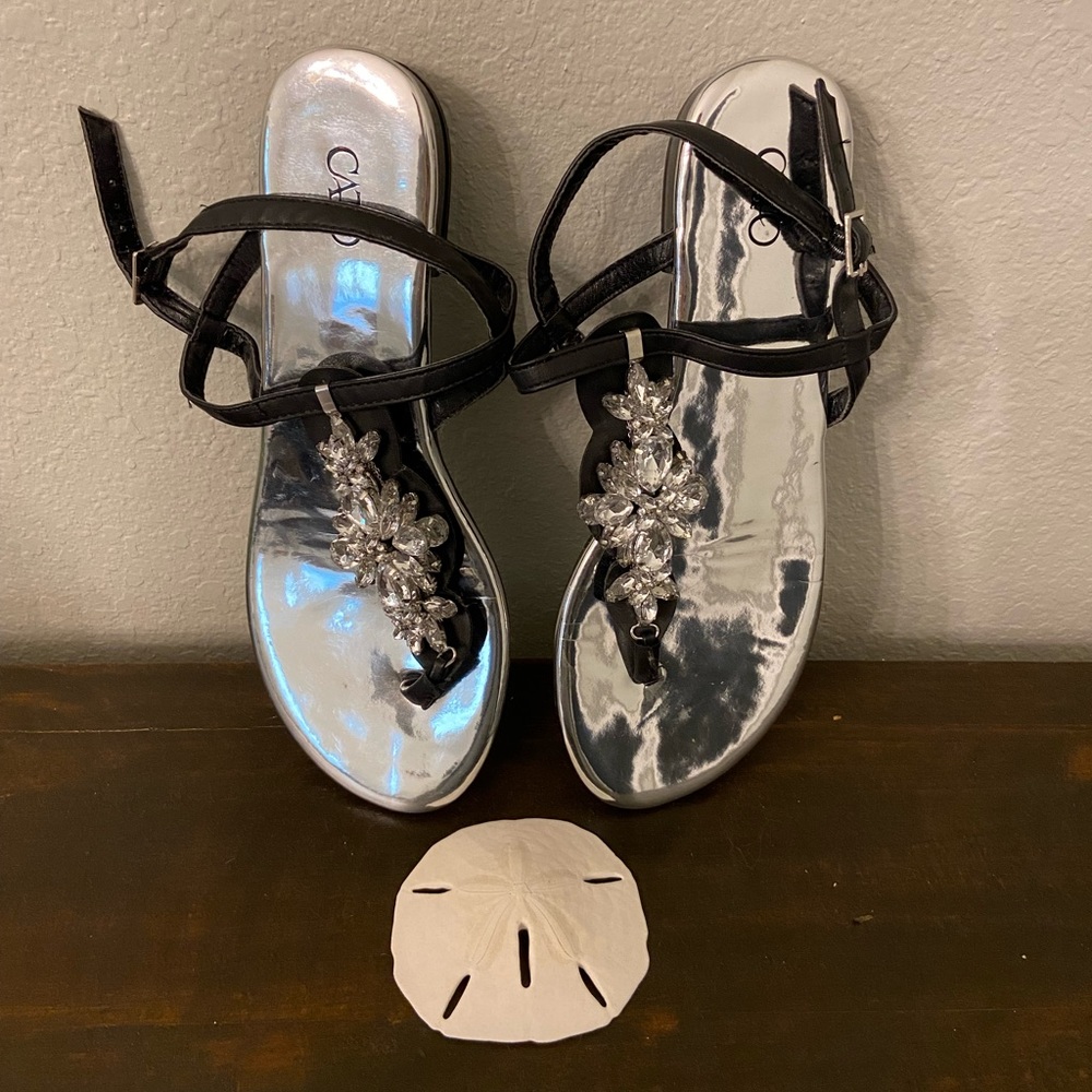Size 8 Cato jeweled sandals.